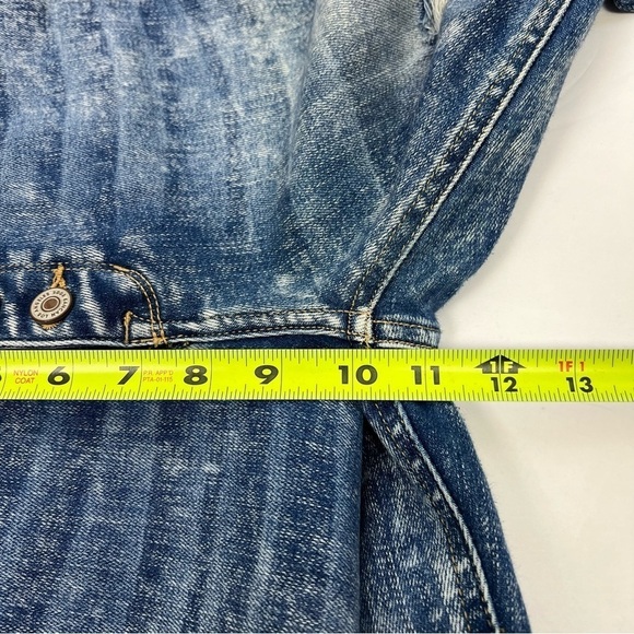 KanCan Jr Women’s Blue Jeans Sz 7/27 Button Fly Raw Hems Distressed/Ripped/Torn - Picture 10 of 13